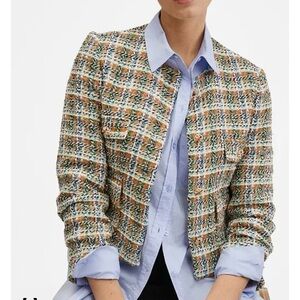 NWT Truth Chic Multicolor Tweed Jacket Sz 4